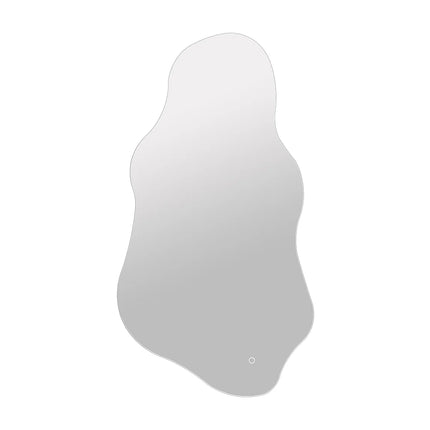 Miroir salle de bain organique lumineux LED avec fonction anti-buée - Blanc - 54 cm - Les Astucieux