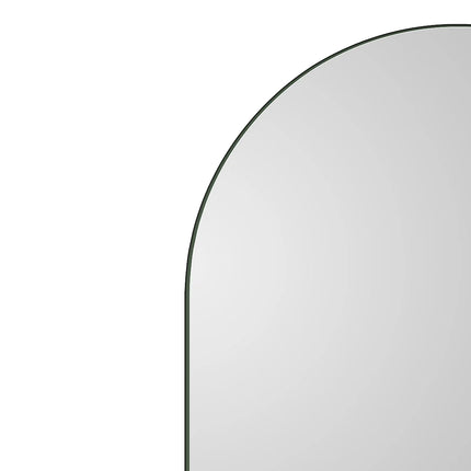Miroir de salle de bain lumineux en arche avec éclairage LED et anti-buée - Blanc Mat - 60 cm - Les Astucieux