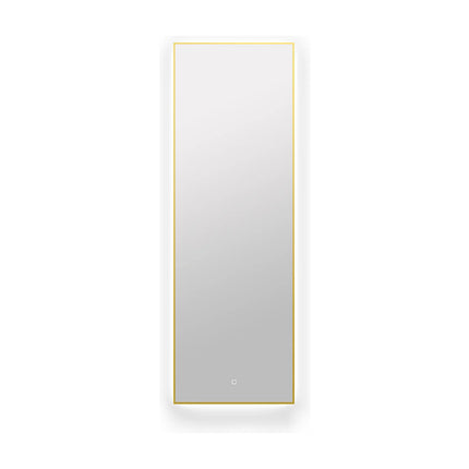 Miroir lumineux rectangulaire avec LED et anti-buée - Doré - 50 cm - Les Astucieux