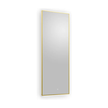 Miroir lumineux rectangulaire avec LED et anti-buée - Doré - 50 cm - Les Astucieux