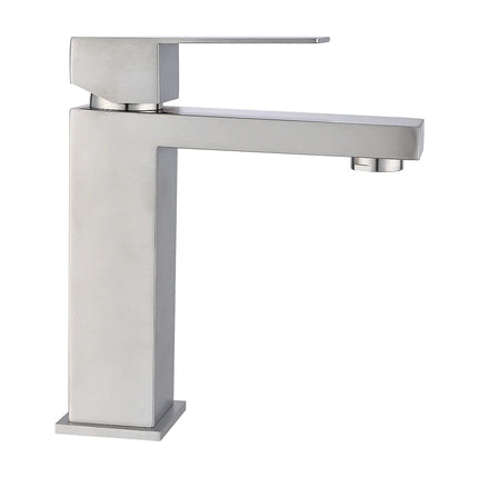 Meuble de salle de bain suspendu rainuré avec vasque à encastrer et miroir LED - Beige - 80 cm - PAVANI