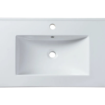 Meuble de salle de bain suspendu mat avec vasque à encastrer - Beige - 80 cm - ONDIL