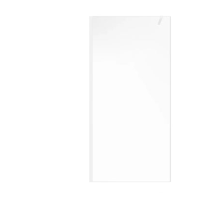 Paroi de douche à l'italienne finition mat avec barre de stabilisation inox - Blanc mat - 140 cm - Espace pro