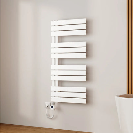 Radiateur sèche-serviettes électrique connecté blanc mat 104,1 cm EMKE
