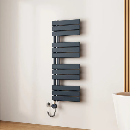 Radiateur sèche-serviettes électrique connecté blanc mat 104,1 cm EMKE