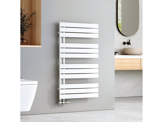 Sèche-serviettes hydraulique panneau plat - blanc - 60 cm