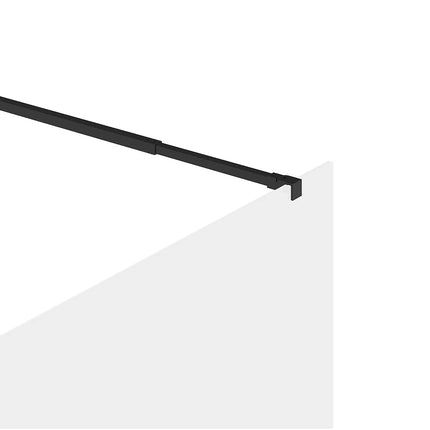 Paroi de douche à l'italienne design contemporain - Noir mat - 120 cm - Les Essentiels DAREN