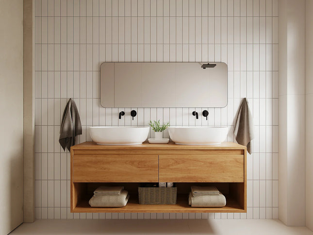 Miroir rectangle finition mat avec cadre en aluminium - Noir mat - 50 cm - DEMETRIA