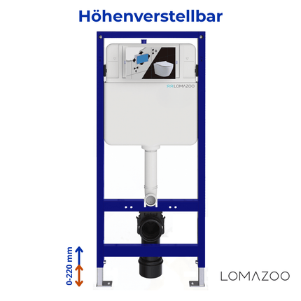 Toilette suspendue design avec réservoir encastré - Blanc - Linea
