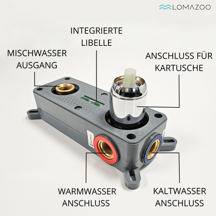 Mitigeur lavabo encastré design épuré avec vasque - chromé - KEPLER