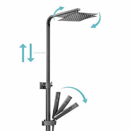 Douche pluie avec mitigeur thermostatique - Chrome - Calea