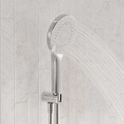 Douche encastrée chrome avec tête pluie - 30 cm - Cassia