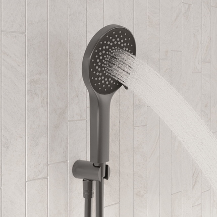 Douche encastrée finition Gun Metal - 30 cm - Cyra