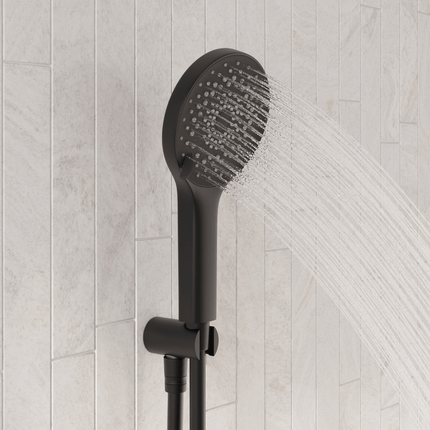 Douche encastrée finition noir mat - 30 cm - Vayne