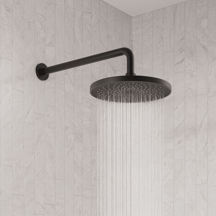 Douche encastrée finition noir mat - 30 cm - Vayne