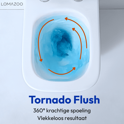 Toilette suspendue carrée avec réservoir encastré - Blanc - Linea