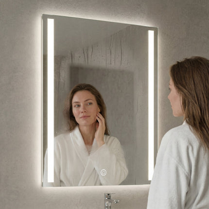 Miroir de salle de bains LED réglable avec fonction anti-buée - 60 cm - Phoenix