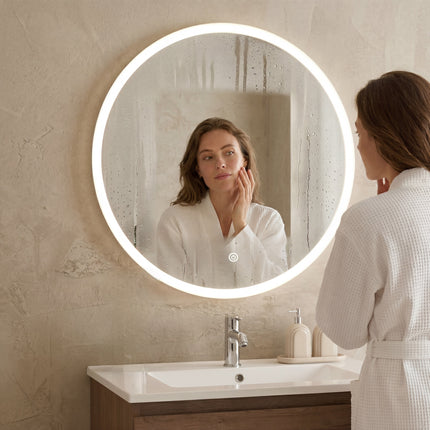 Miroir salle de bains LED avec fonction anti-buée - 60 cm - SEATTLE