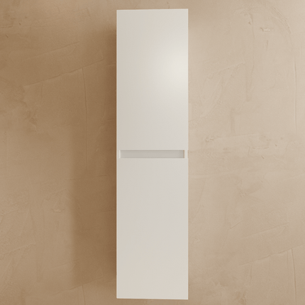Ensemble meuble suspendu design avec vasque fine - Blanc brillant - 100 cm - Verona