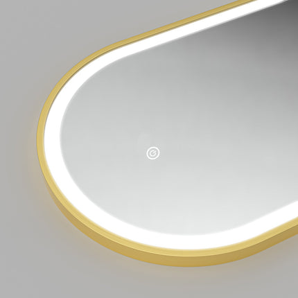 Miroir de salle de bains avec éclairage LED intégré et fonction anti-buée - 40 x 70 - Berlin