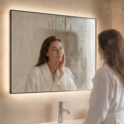 Miroir de salle de bains avec éclairage LED et fonction anti-buée - 80 cm - DS CONCEPT