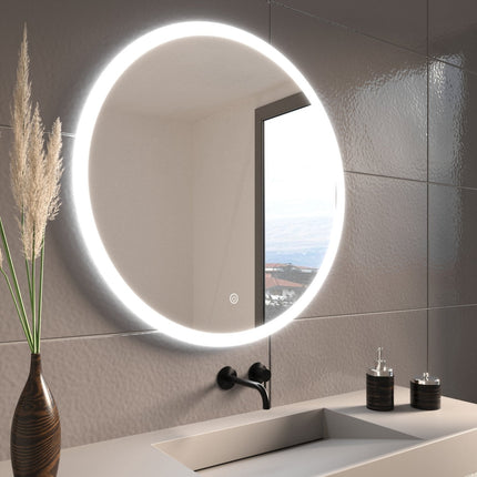 Miroir de salle de bain LED avec fonction anti-buée - 80 cm - BOSTON