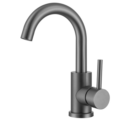 Robinet de lavabo Gun Metal avec bec orientable 180° - CHLOÉ