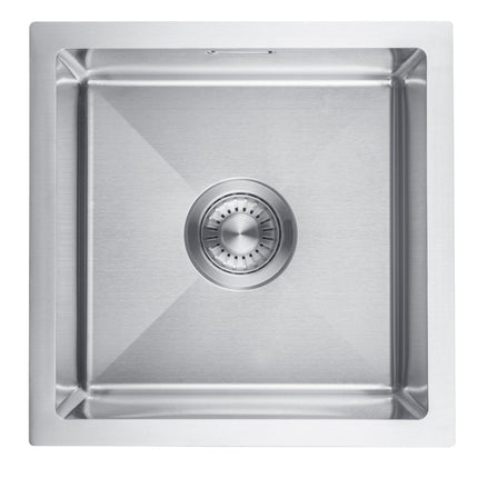 Évier de cuisine fonctionnel avec système anti-déchets - Acier inoxydable - 40x40 - Cyllene