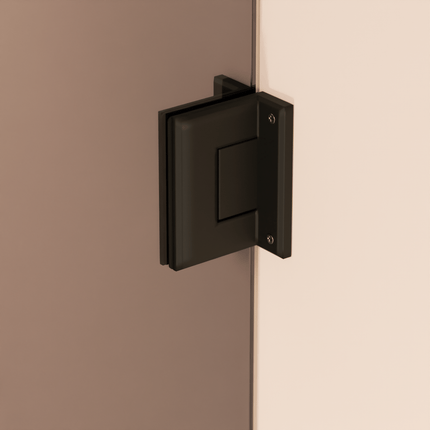 Cabine de douche sans profilé avec porte pivotante - Noir - 90 x 200 cm - Cali