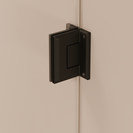 Cabine de douche sans profilé avec porte pivotante - Noir - 90 cm - Cali