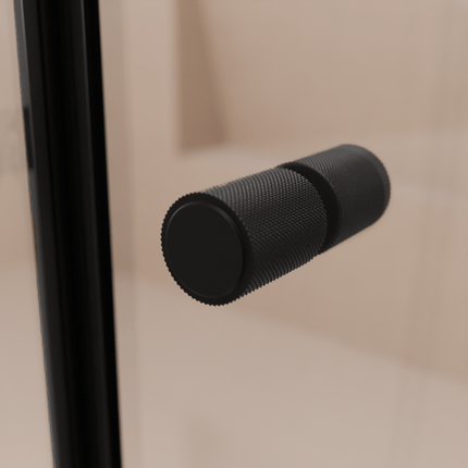 Porte de douche pivotante avec revêtement Nano - Noir - 90 x 200 cm - Rio