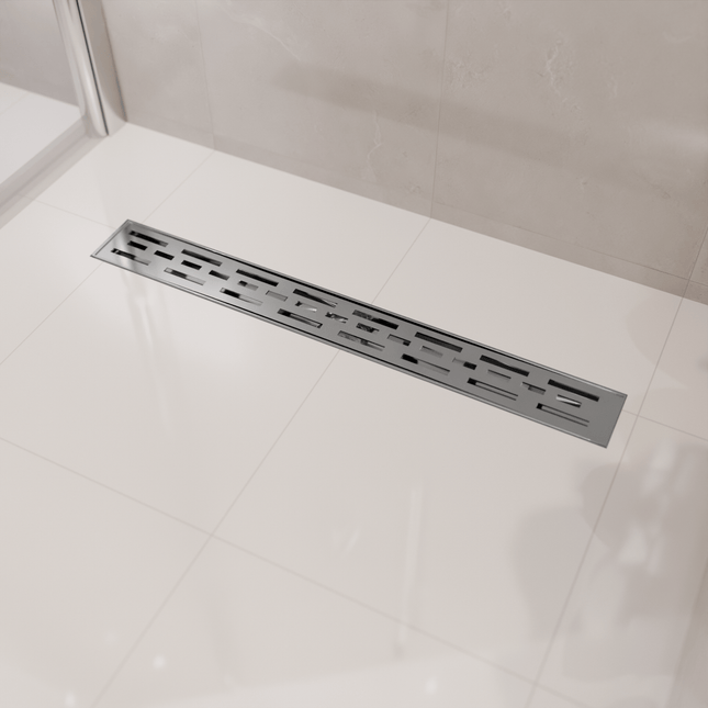 Caniveau de douche en acier inoxydable brossé - 60 cm - DS CONCEPT