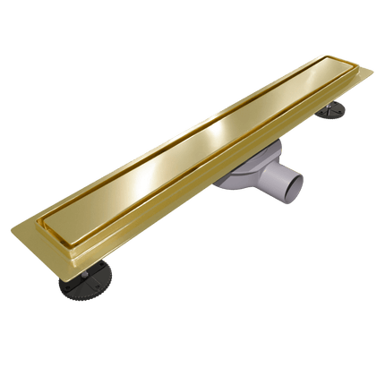 Caniveau de douche en acier inoxydable finition dorée - Or - 60 cm - DS CONCEPT