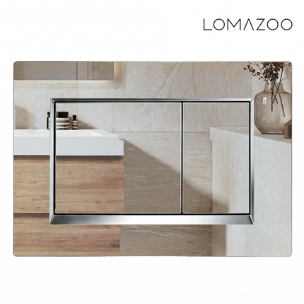 Toilette suspendue design sans bride avec réservoir encastré - Noir - Linea