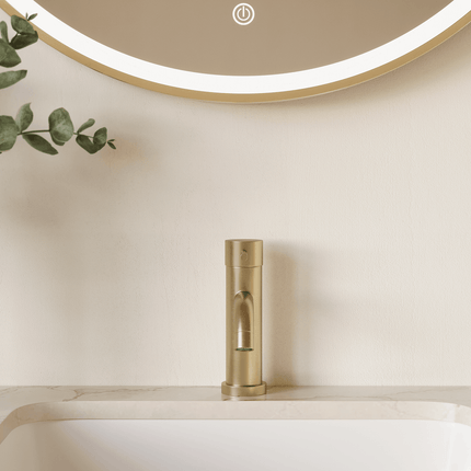 Robinet de lavabo avec finition or brossé - DS CONCEPT Elara