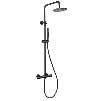 Douche pluie élégante avec mitigeur thermostatique - noire - Pandora