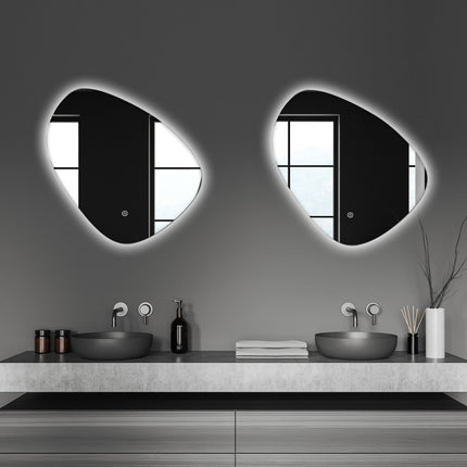 Miroir LED avec fonction anti-buée - 60 x 60 cm - GENEVA