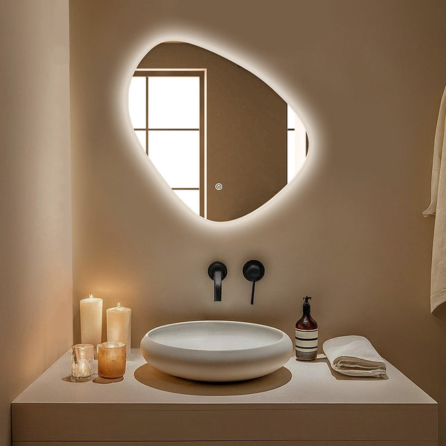 Miroir LED avec fonction anti-buée - 60 x 60 cm - GENEVA