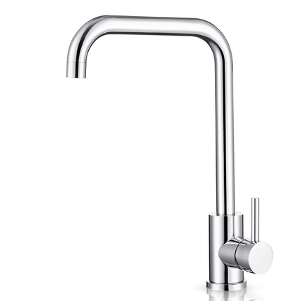 Robinet de cuisine à bec haut chromé avec technologie SilkTouch® - Chrome - HYBRIS