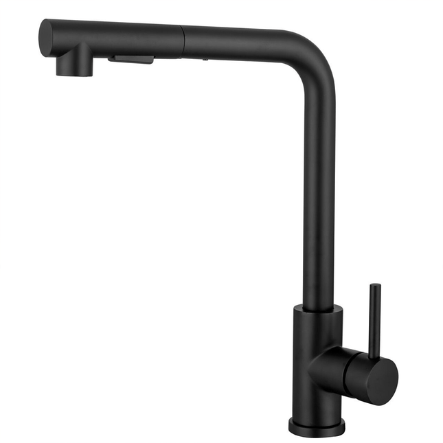 Robinet de cuisine professionnel finition noire avec bec extractible - DS CONCEPT Hydra