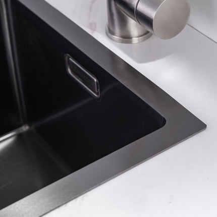 Évier de cuisine en acier inoxydable finition gun metal - 45x40 cm - Lynx DS CONCEPT