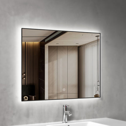 Miroir LED avec fonction anti-buée - 80 x 60 cm - LYON