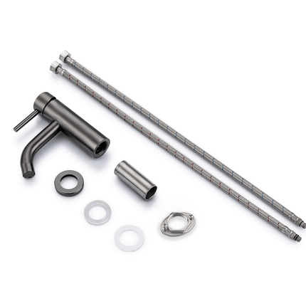 Mitigeur de lavabo bec haut finition Gun Metal - MACY