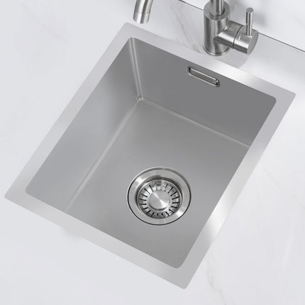 Évier inoxydable silencieux avec cuve profonde - Polaris - 34x40