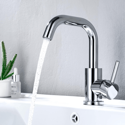 Robinetterie de lavabo finition chromée brillante avec technologie SilkTouch® - ROSELY