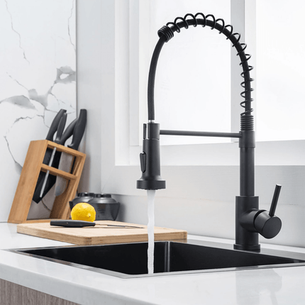 Mitigeur de cuisine moderne avec douchette extractible et revêtement CleanPlus - SAPPHIRE