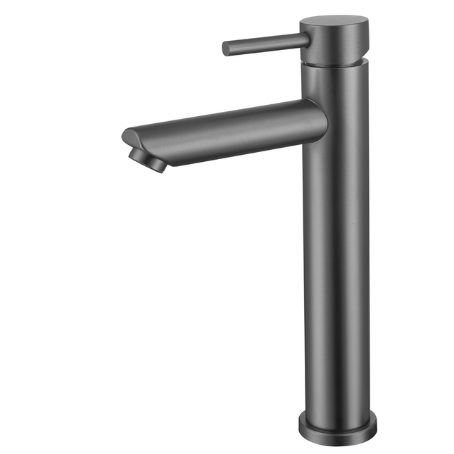 Robinet de lavabo avec vasque posée - Gun Metal - Tess