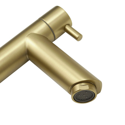 Robinet de lavabo doré avec tuyau flexible - DS CONCEPT Tropea