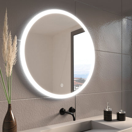 Miroir LED avec éclairage ajustable et anti-buée - 70 cm - Vegas