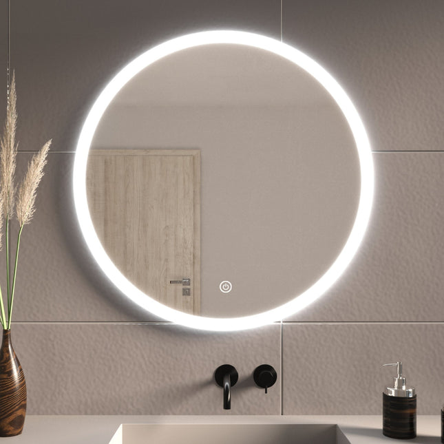 Miroir LED avec éclairage ajustable et anti-buée - 70 cm - Vegas